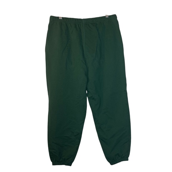 New Balance Dark Green Sweatpants Sport Fleece Women's Size Large Soft Cuffed - Picture 2 of 9